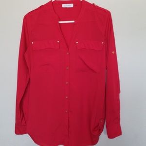 Calvin Klein - Cherry Red Blouse